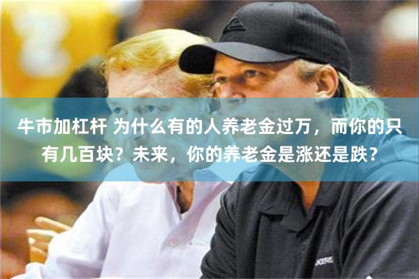 牛市加杠杆 为什么有的人养老金过万，而你的只有几百块？未来，你的养老金是涨还是跌？