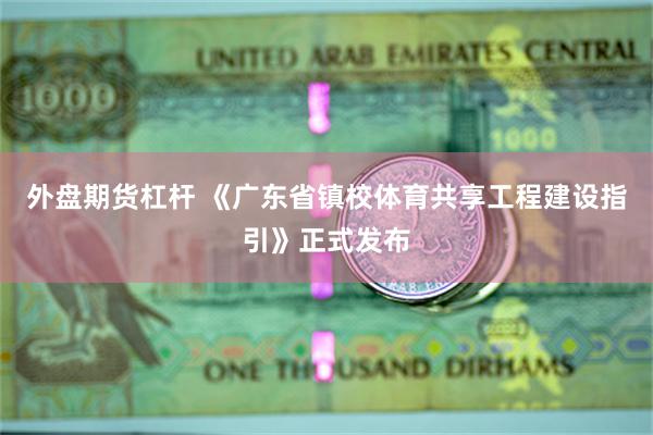 外盘期货杠杆 《广东省镇校体育共享工程建设指引》正式发布