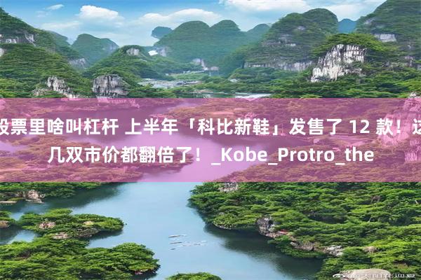 股票里啥叫杠杆 上半年「科比新鞋」发售了 12 款！这几双市价都翻倍了！_Kobe_Protro_the