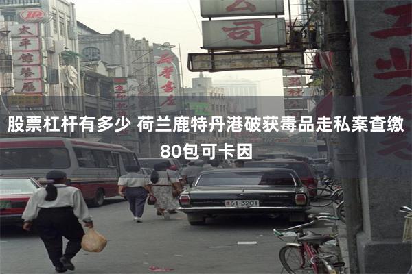 股票杠杆有多少 荷兰鹿特丹港破获毒品走私案查缴80包可卡因